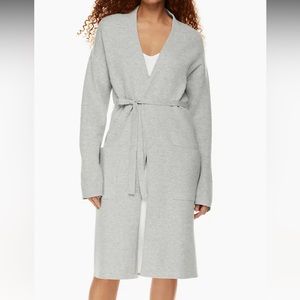 Wilfred Long Grey Duster with Belt